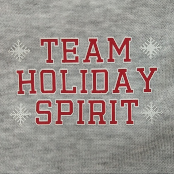 Wondershop Family Matching Cat “Team Holiday Spirit” Gray Pajamas Sweatshirt NEW - Picture 4 of 6